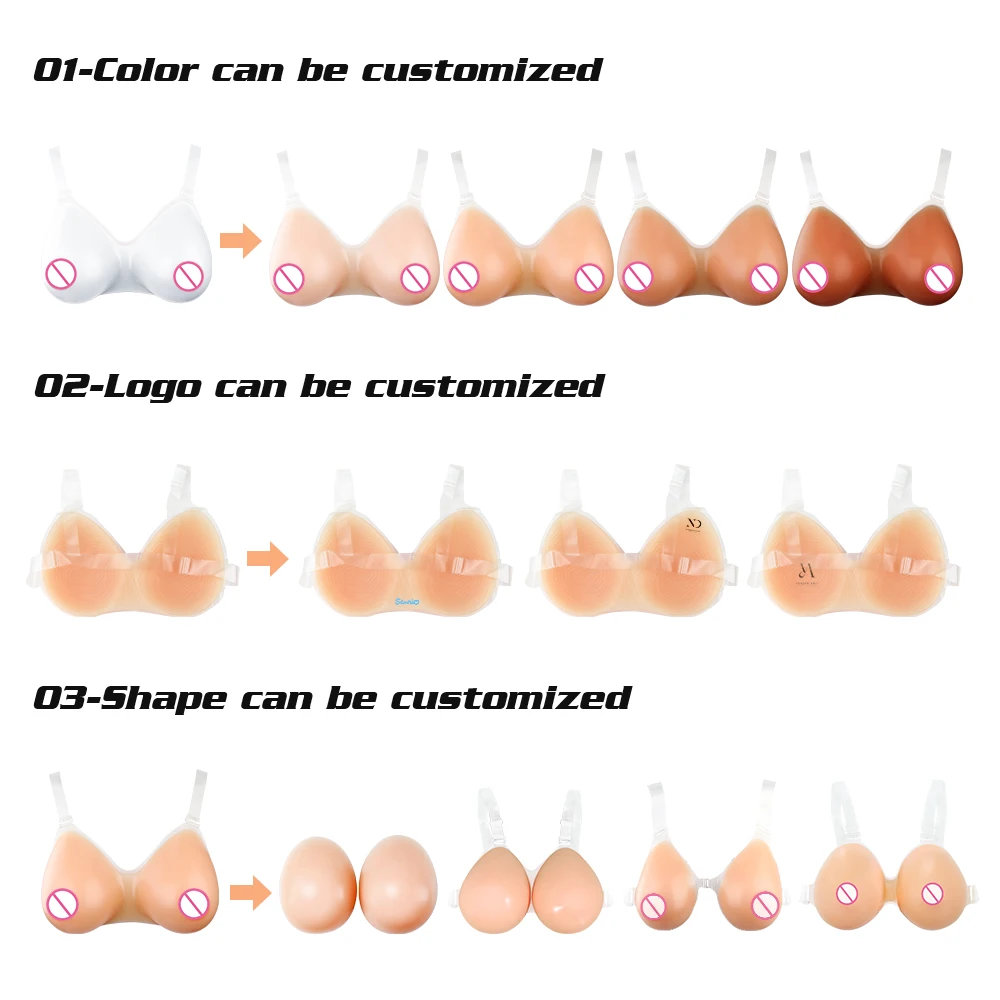 BTN Silicone Artificial Breast Forms for Cross Dresser Shemale Drag Queen Masquerade Halloween Toys  False Boobs