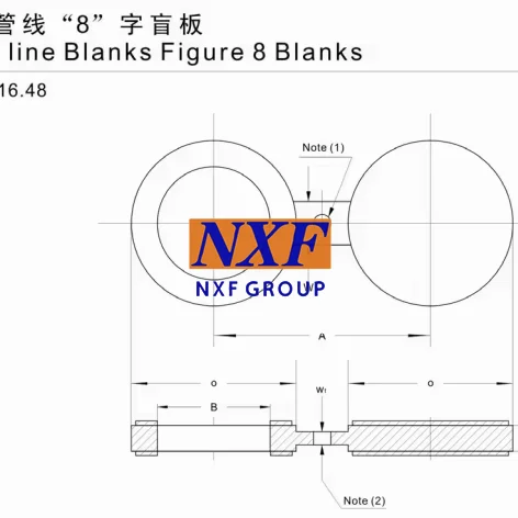 latest company news about NXF ANSI/JIS/ASME/ISO/GB DN 15-1200 Class 150-2500 ASTM B581,ASTM B582,ASTM B619 Alloy G-35/UNS N06035 Blanks Figure 8 Blanks  0