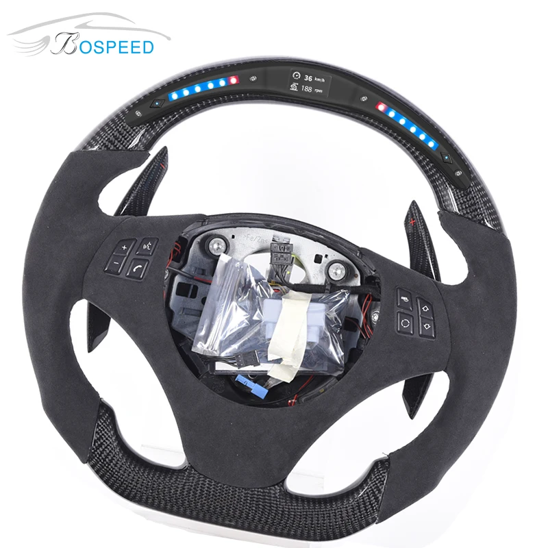 Carbon Fiber Leather Car Steering Wheel For BMW E92