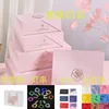 Gift box, gift bag, raffia string lights, cards
