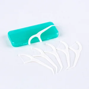 Daily Care China Factory Multi-purpose Plastic Toothpick Disposable Interdental Floss Pick Mint Flavor
