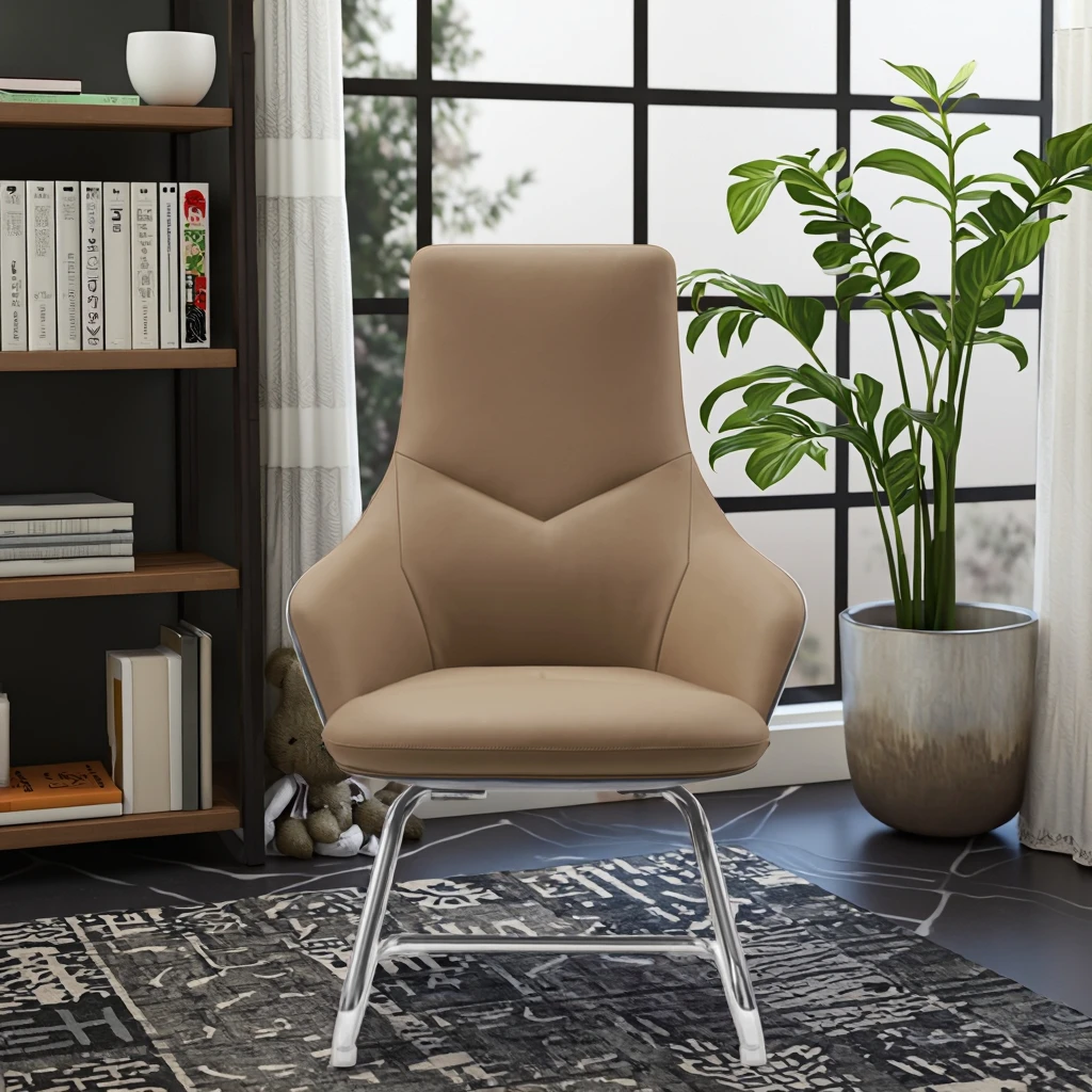 Durable Modern Ergonomic Leather Executive Student Chair 5