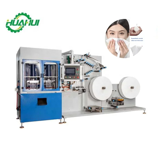 Disposable Portable Mini Towel Compressed Coin Tissue Washcloths Expandable Magic Wipes Making Machine for Travel Beauty Salon
