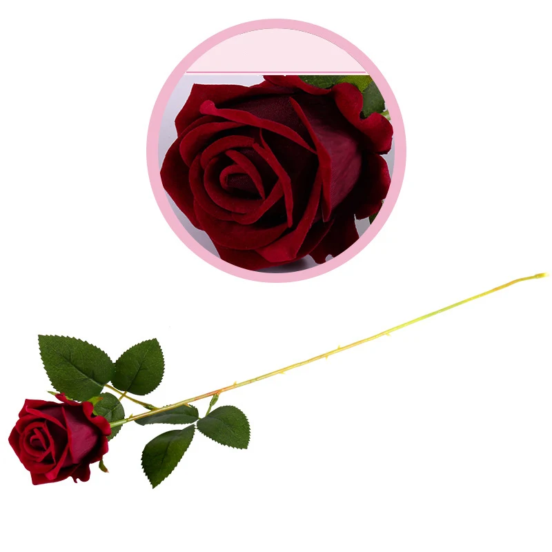 Knstliche Seide Rose Blumen Realistische lange rote Artficiail Samt Rosen  Stiel fr Home Wedding Decorative Party| Alibaba.com
