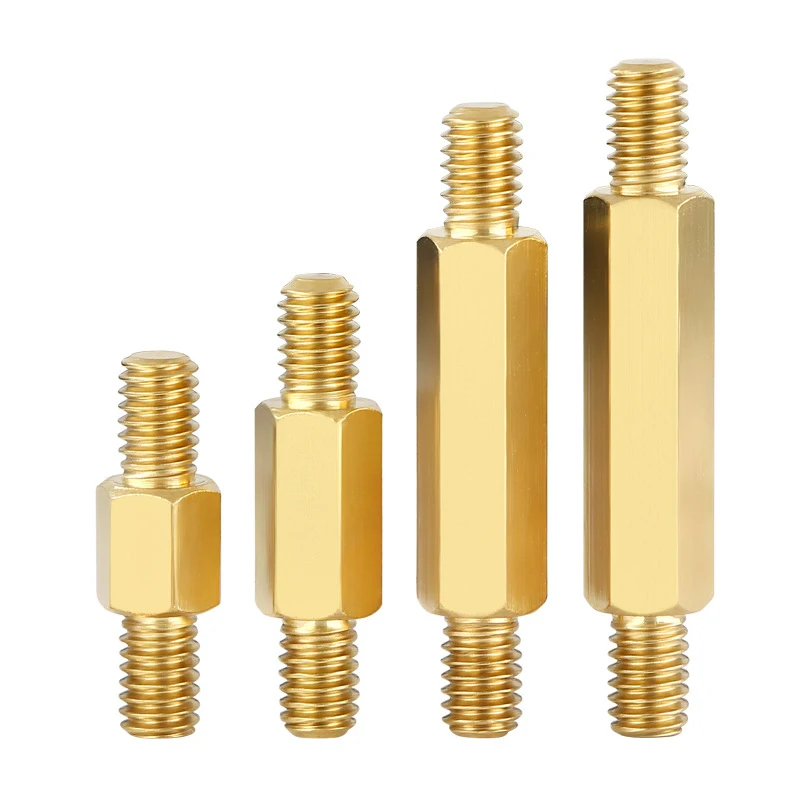 Hot Selling Double Pass Hexagonal Copper Pillar M3 M4 Hollow Hexagonal Brass Bolt