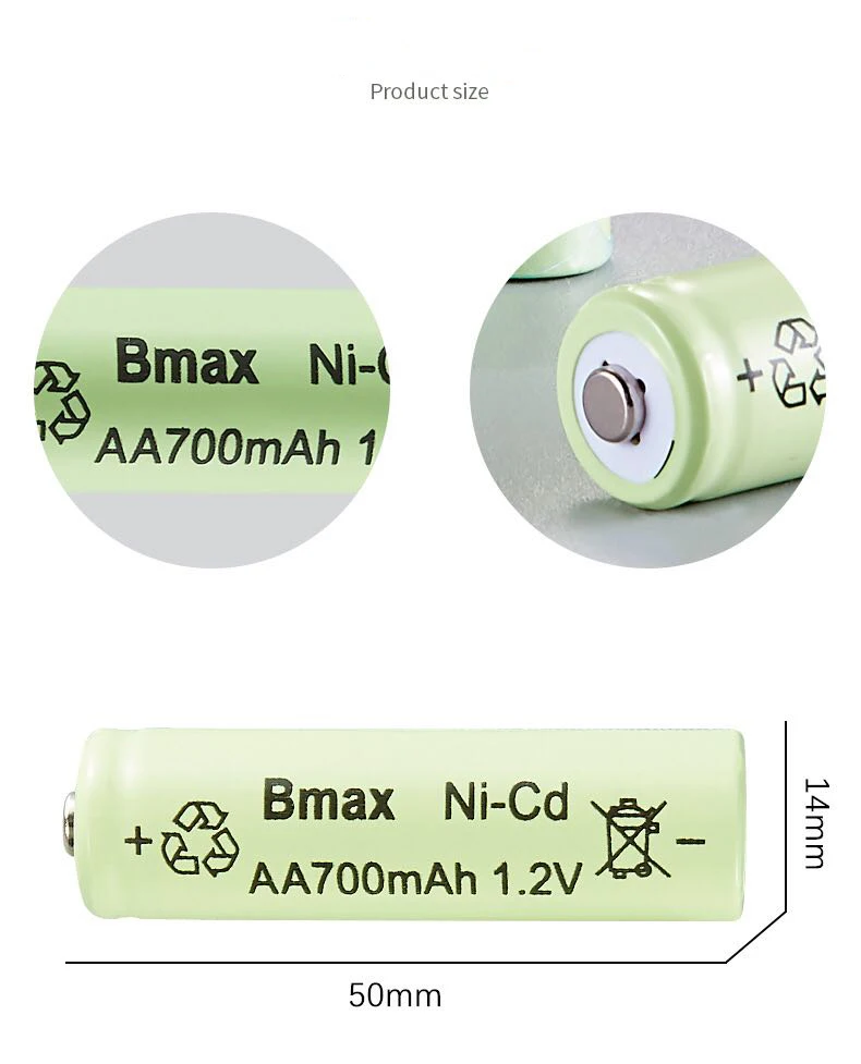 
Оптовая продажа cyclable Nicd AA 700mah Дешевый аккумулятор для детей электрический автомобиль куртка игрушки перезаряжаемые хорошее качество Nicd батарея 700mah 