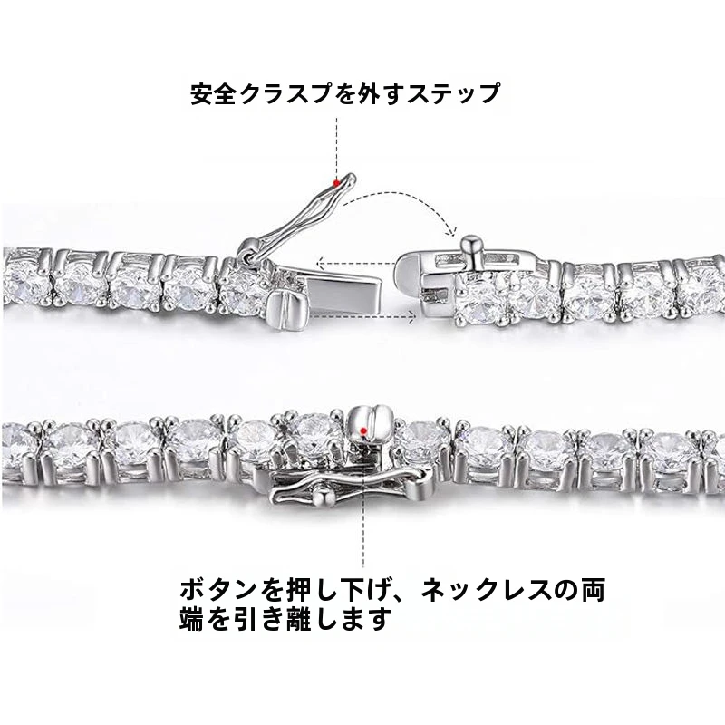 ホワイトゴールド 0.5カラットダイヤモンド 3連チェーンブレスレット ホワイトゴールド 0.5カラットダイヤモンド 3連チェーン