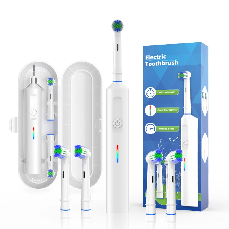 Oral Health Machine Effective Cleaning IPx7 Waterproof Rotating Electric Toothbrushes For Adults