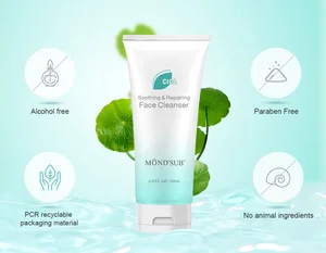 Private Label Manufacturer CICA Soothing Best Cream Skin Care Organic Face Wash Facial Cleanser
