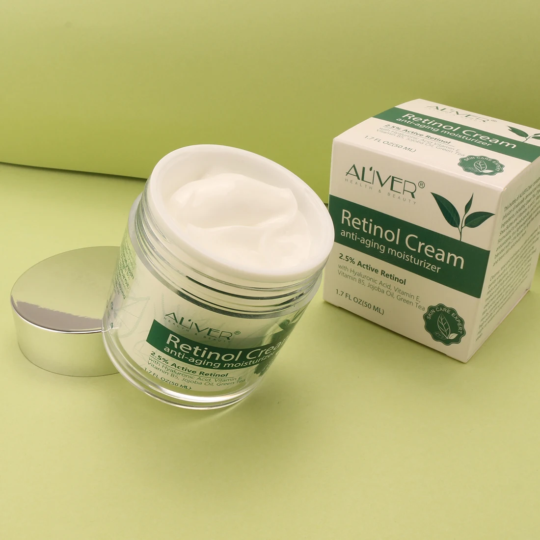 Aliver 50 Ml Skin Care Vitamin A Facial Cream Anti Wrinkle Moisturizing Whitening Anti Aging