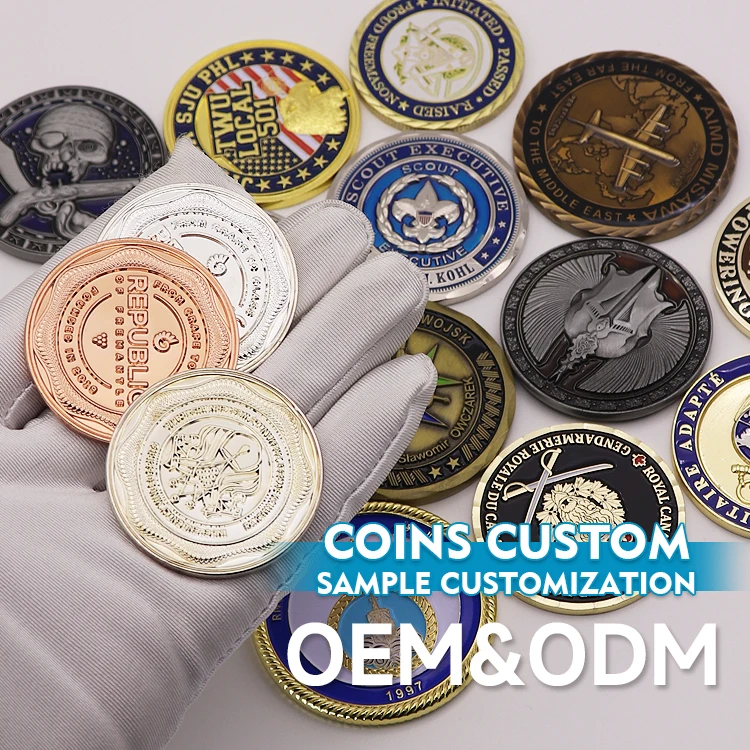 Cheap High Quality Manufacturer Custom Challenge Coin Gild Make Old Coin 3D Logo Engraving Metal Pirate Coin