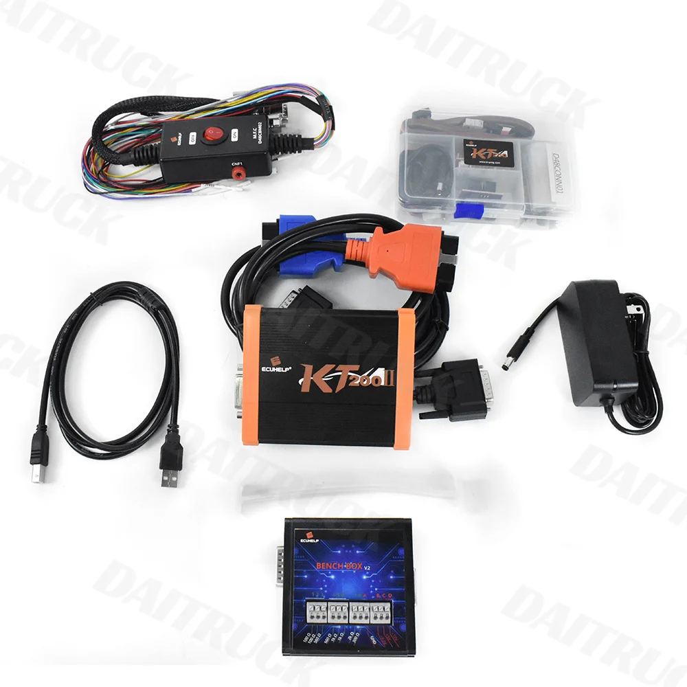 KT200II Full Version OBD2 ECU Programmer with Offline Workstation R/W More ECU Than KT200 with OTB 2.0 Expansion Adapter