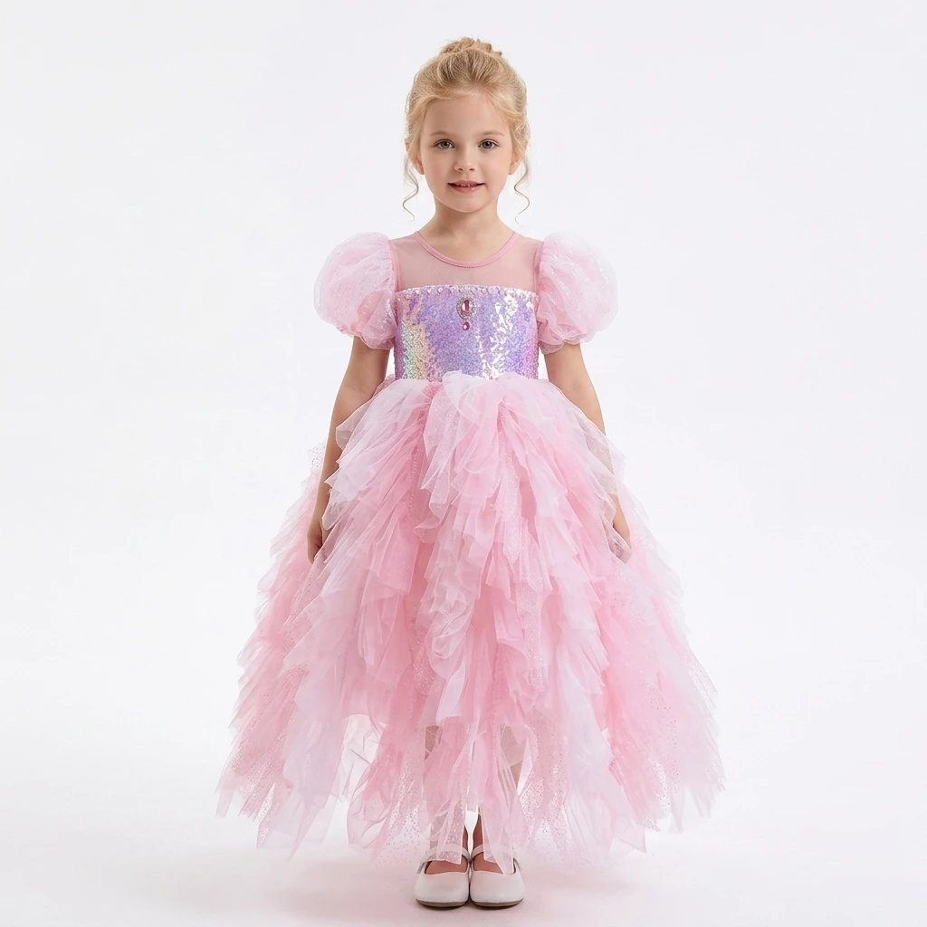 Kids' Sequin Princess Tulle Gown