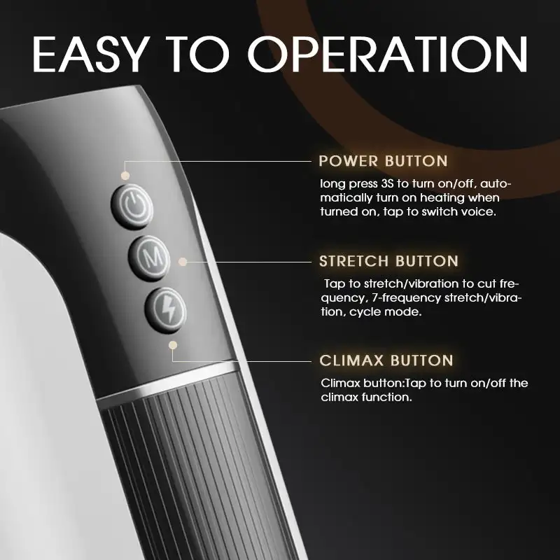 Intelligent Sound Male Masturbator Cup Thrusting Pussy Pocket Vibrator Sex Toys for Men Masturbating Automatic