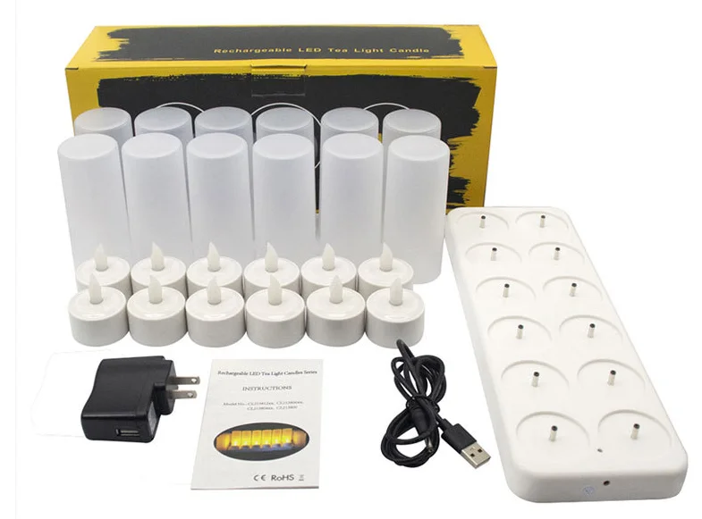 Rechargeable Led Electronic Remote Control Candle Light Set Buy