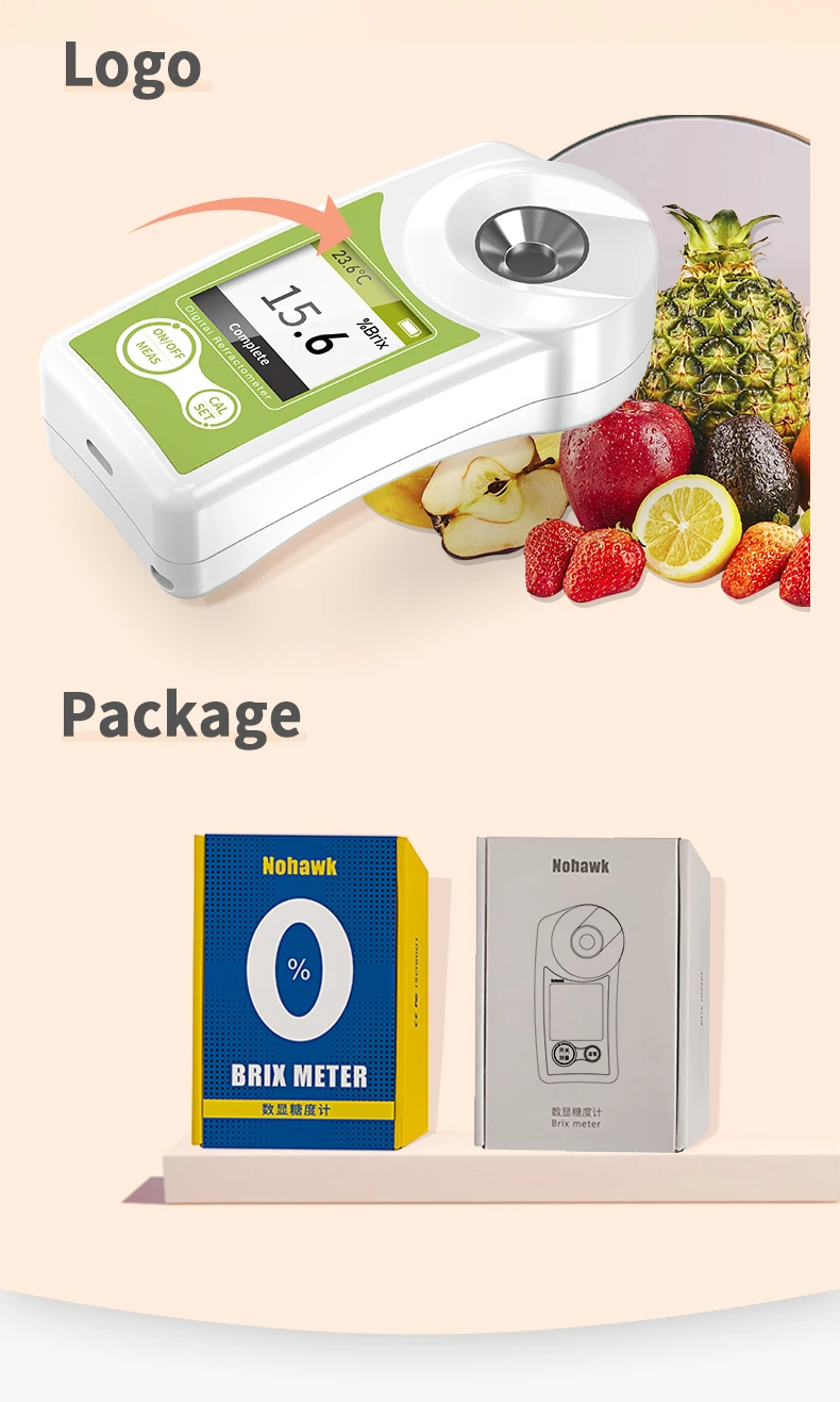Laboratory Testing Instrument Digital Refractometer Brix Meter Portable
