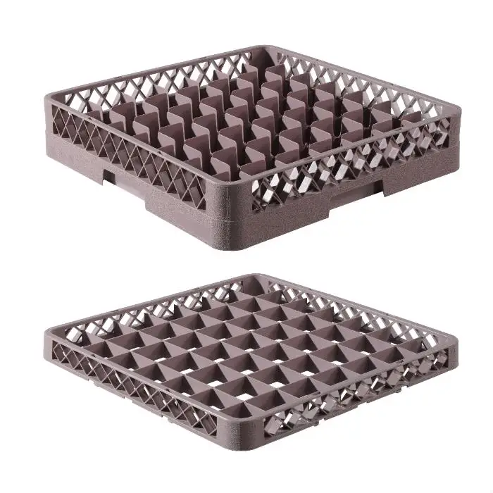 Plastic Commercial Dish Rack Storage 64 Grid Commercial Dishwasher