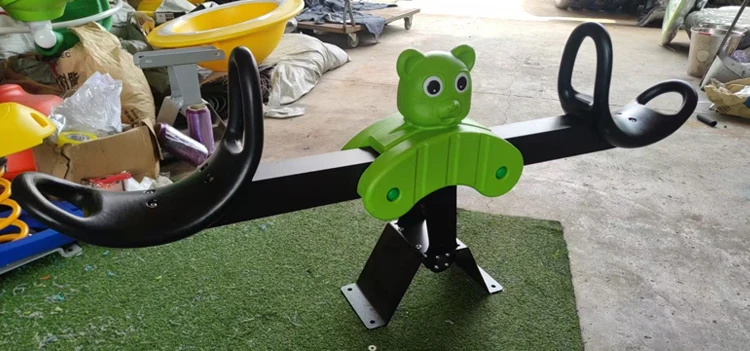 Factory Direct Seesaw for Kids Fashion Design Rabbit Seesaw Plastic Seat Seesaw Outdoor Playground