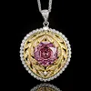 Colgante de rosa seca con cadena Chopin