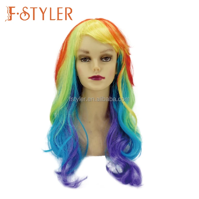 Fstyler Peruck Morticia Hair Halloween Carnival Wigs Hot Sale Wholesale