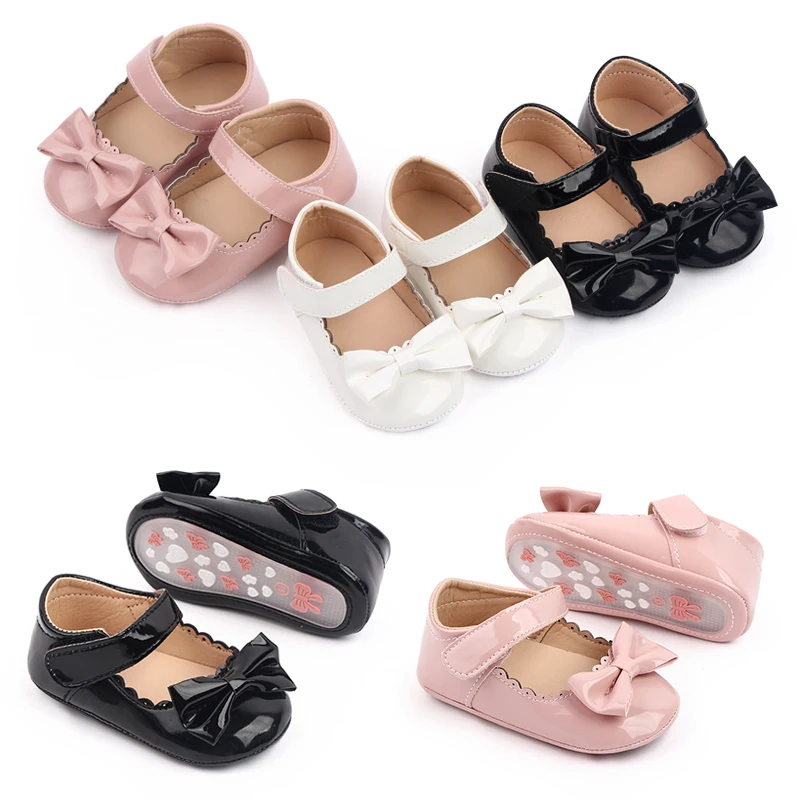 2025 High Quality Soft PU Leather Princess Baby Toddler Girl Shoes Prewalker Girl Shoes details