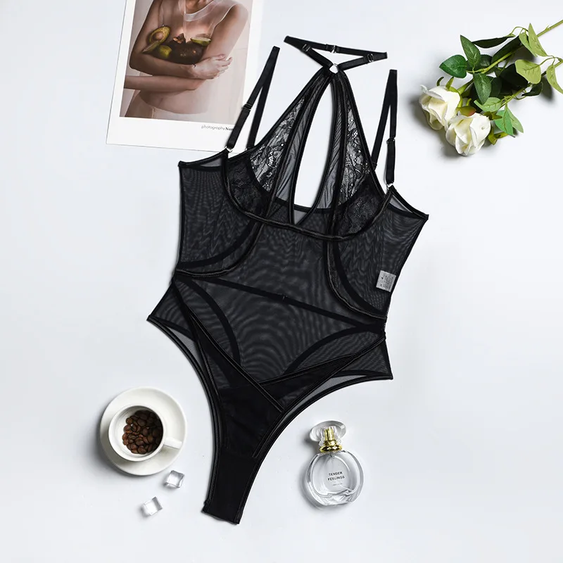 Women's Sexy Petite Lingerie With Choker Sexy Japanese Cute Girl  C String Underwear