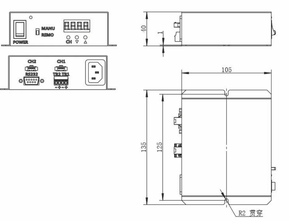 Lt40506pwdc2 Constant Lighting Mode Rs 232 Light Controller For Spot