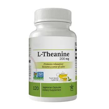 OEM Supply Green Tea Extract L Theanine Powder L-Theanine 99% l-theanine Capsules 500 mg Capsule 60 Veggie Capsules