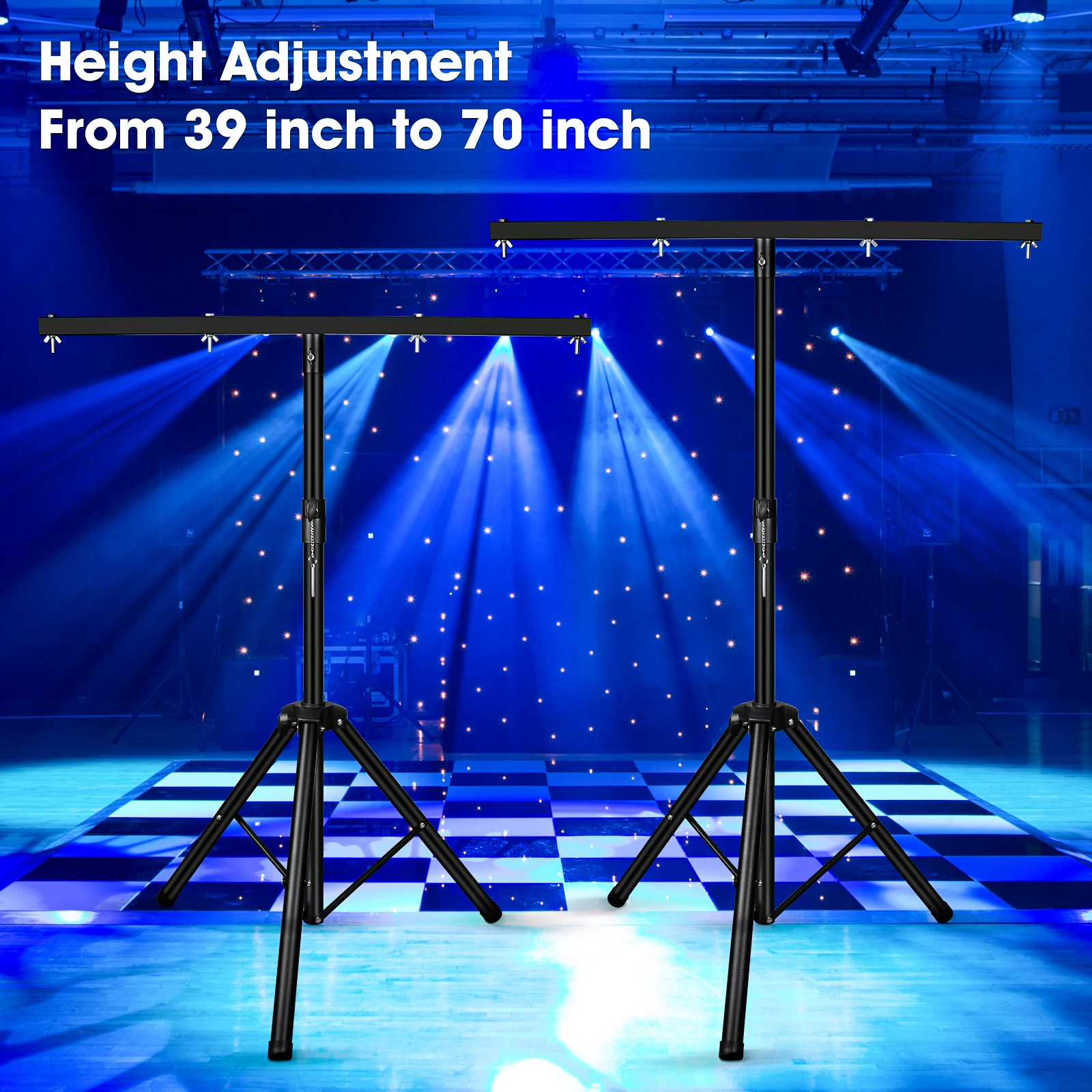 Professional Stable Tripod Stand Dj Stage Lights Stand Adjustable Height for Photography Studio Video Flash Lighting Stand