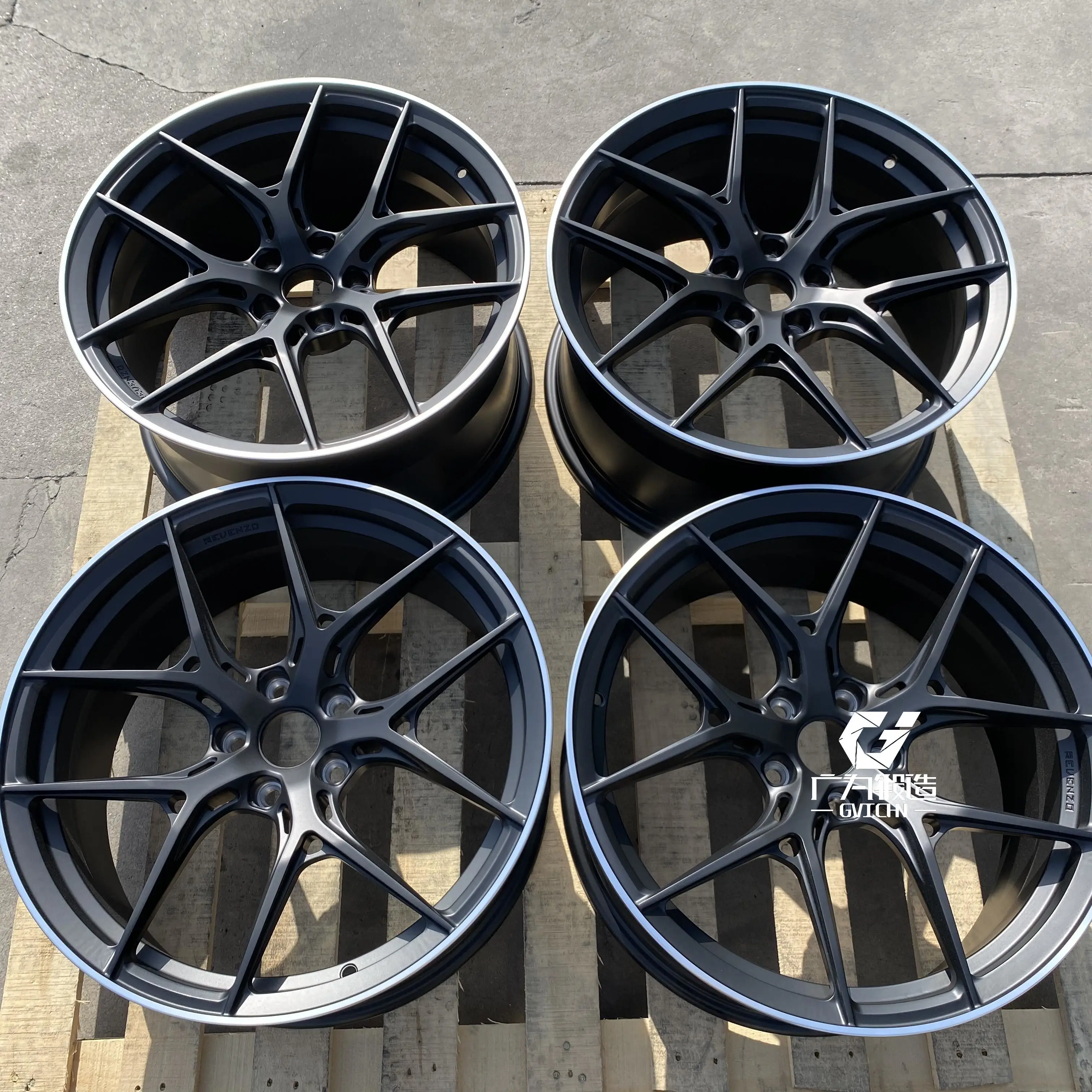 GVICHN Custom 16 17 18 19 20 21 22 inch Forged 6061 T6 Alloy Wheel Rim 5x112 5x114.3 5x120 5 Spoke Concave Passenger Car Wheels