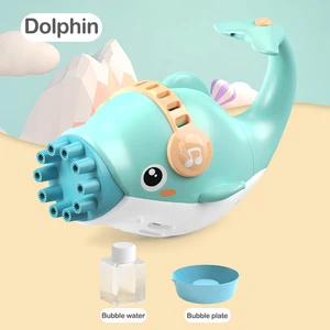 Automatic Plastic Gun Toy with Bubble Machine Cute Summer Outdoor Play for Children