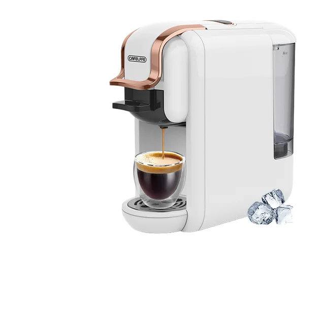 High Quality MK-611 Electric 3-in-1 Capsule Coffee Machine Hot/Cold Mode Adjustable with Cup Holder for Household and RV Use
