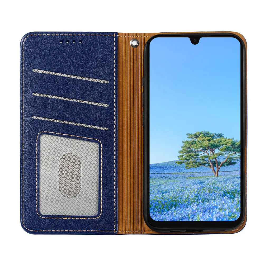 Laudtec Sjk965 Leather Phone Case Wallet Card Shell Simple Business Cover Skin Friendly Anti-Fingerprint Luxury For Samsung A16 manufacture