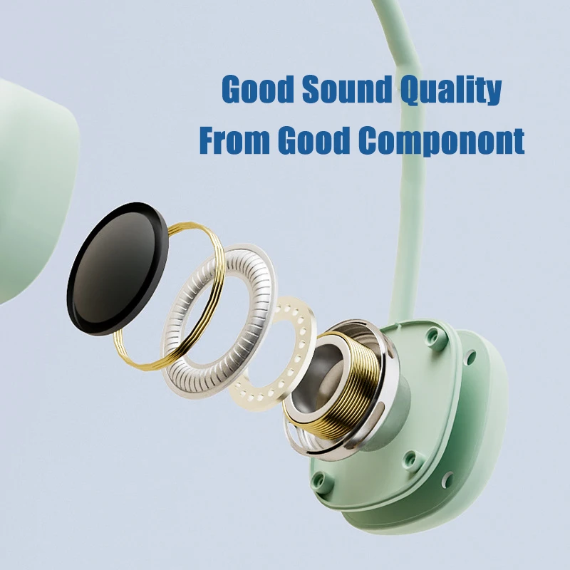 2023 New Compact  Retractable  HiFi Sound 6W Power  Neck  Wear BT Speaker Wireless  with LED Torch