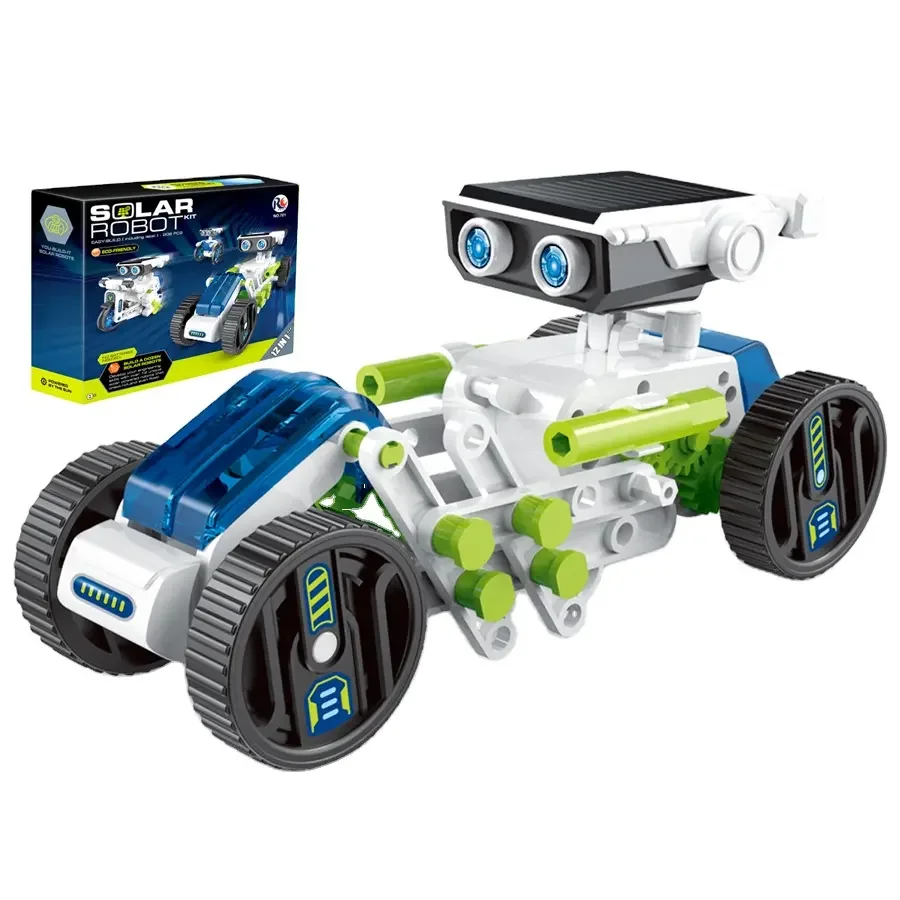 2025 12 in 1 Science Experiment Solar Robot Toy DIY Building Powered Learning Tool Education Robots Technological Gadgets Kit