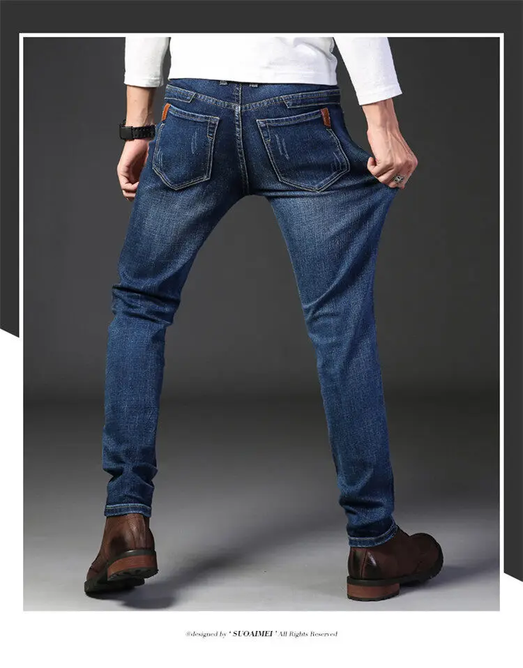 Stretch Regular Fit Pants Business Casual Classic Style Fashion Mid ...