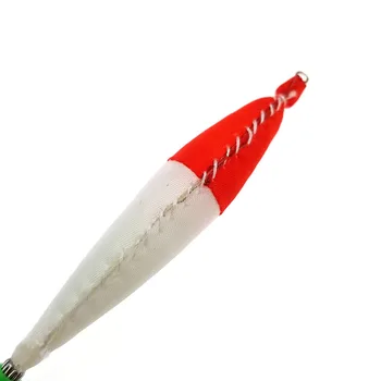 Manufacturer Direct Supply Stainless Steel Red Head White Body Cloth Wrapped Squid Hook Sea Fishing Luminous Needle Octopus Hook – Trolling Lure – view 4