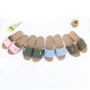 New Style Summer  Lined Slippers with Open and Round Toes Soft and Anti-Slippery for Couples for Outdoor slippers