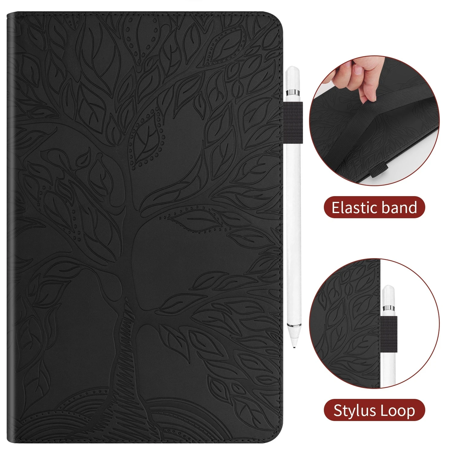 SLLMYYX Custodia per Xiaomi Pad 6, Rose Farfalla Fiori PU Cuoio Regolabile Stand Sottile Folio Tablet Cover per Xiaomi Pad 6 Pro 11 pollici (Blu Scuro