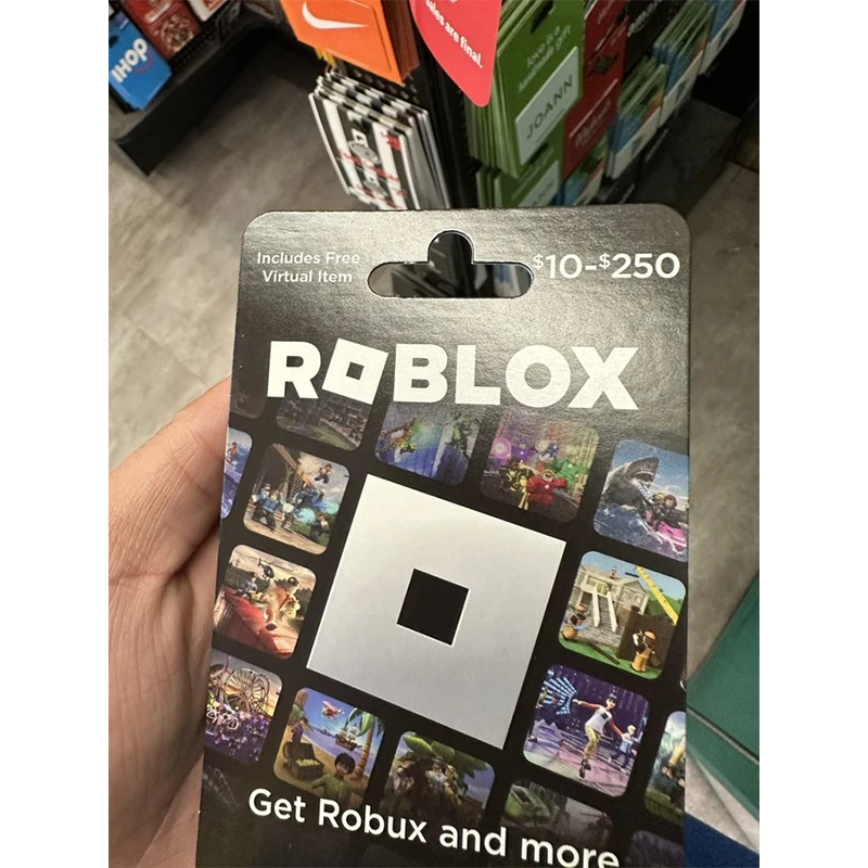Personalized Customization $100 Roblox Paper Gift Card, 10000 Robux Game With Global Service