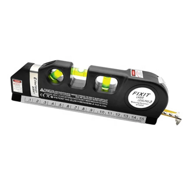 Laser level multi-functional infrared laser marking device with level measuring tape