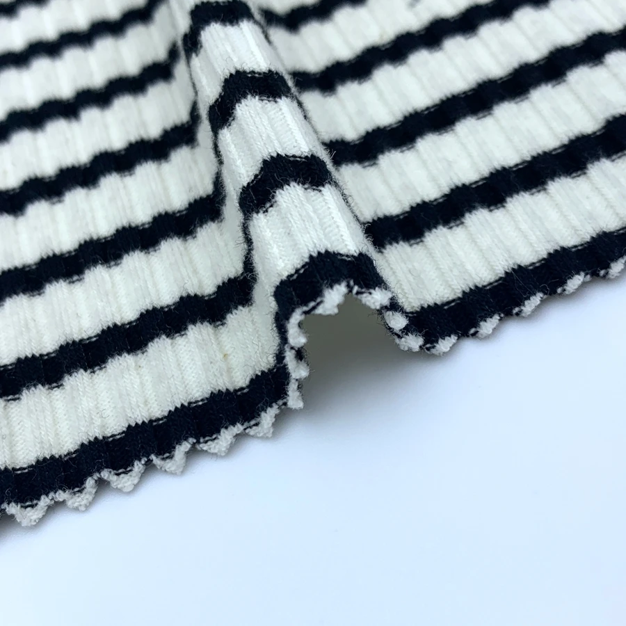 Super Soft  Rayon Stretch Knitted Custom Printed  French Rib Fleece Hacci Brushed Sweater Fabric for Clothing