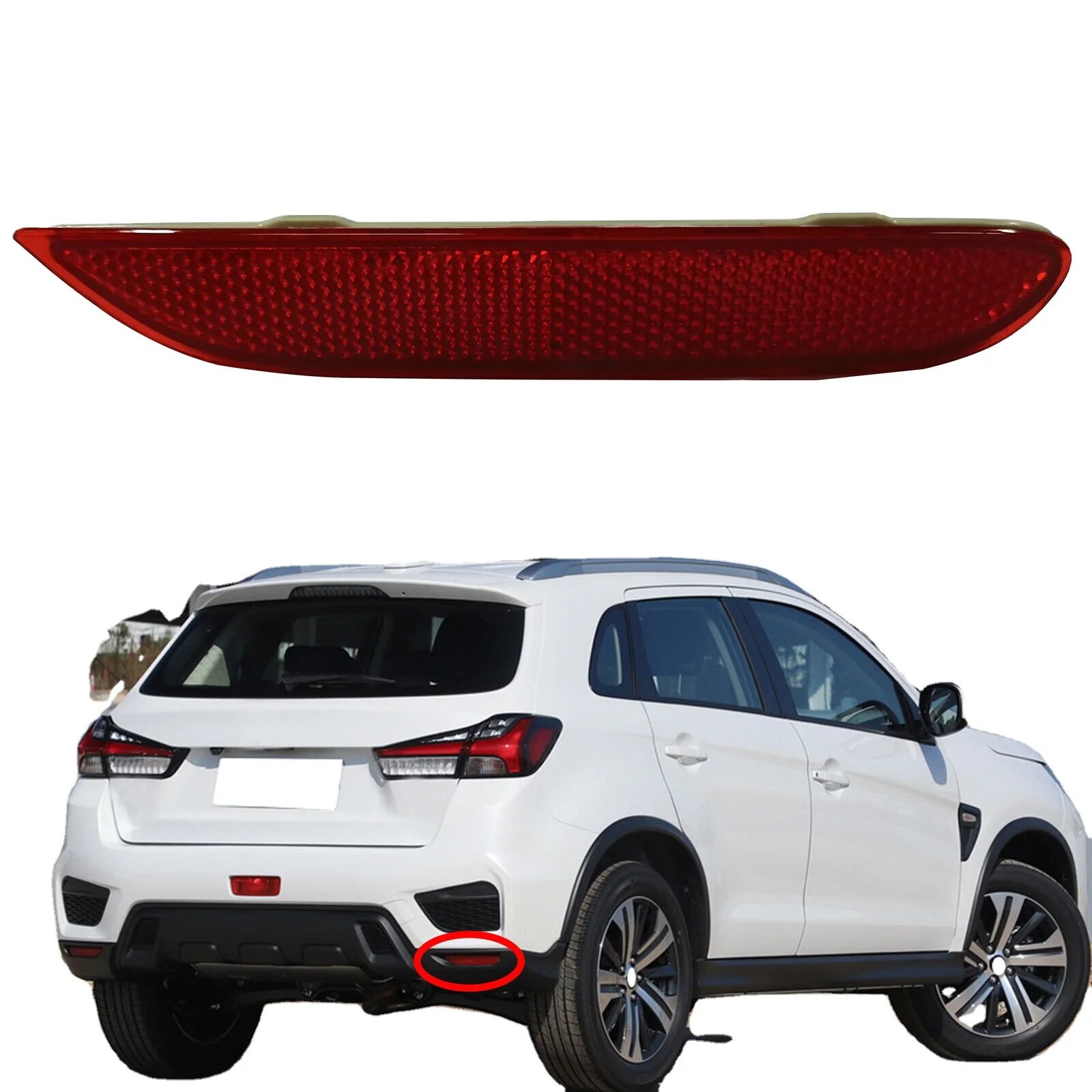 car accessories auto parts right left rear bumper reflector light tail lamp for Mitsubishi ASX 2020 2021 2022