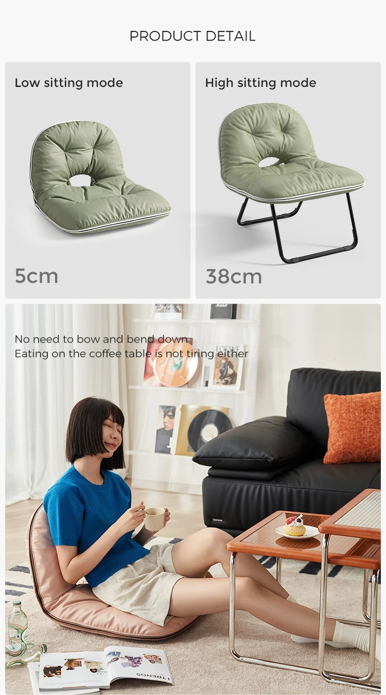 For DY-193 Modern Foldable Leisure Sofa Chair-Lightweight & Comfortable for Home Bedroom Living Room & Outdoor Use