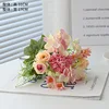 Hortensia rosa de 7 puntas [Púrpura glamoroso]