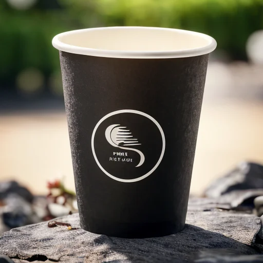 Hot Sale Gold Stamped Disposable Double Wall Paper Cups for Hot Drinks High Quality Paper Cups for Coffee Tea