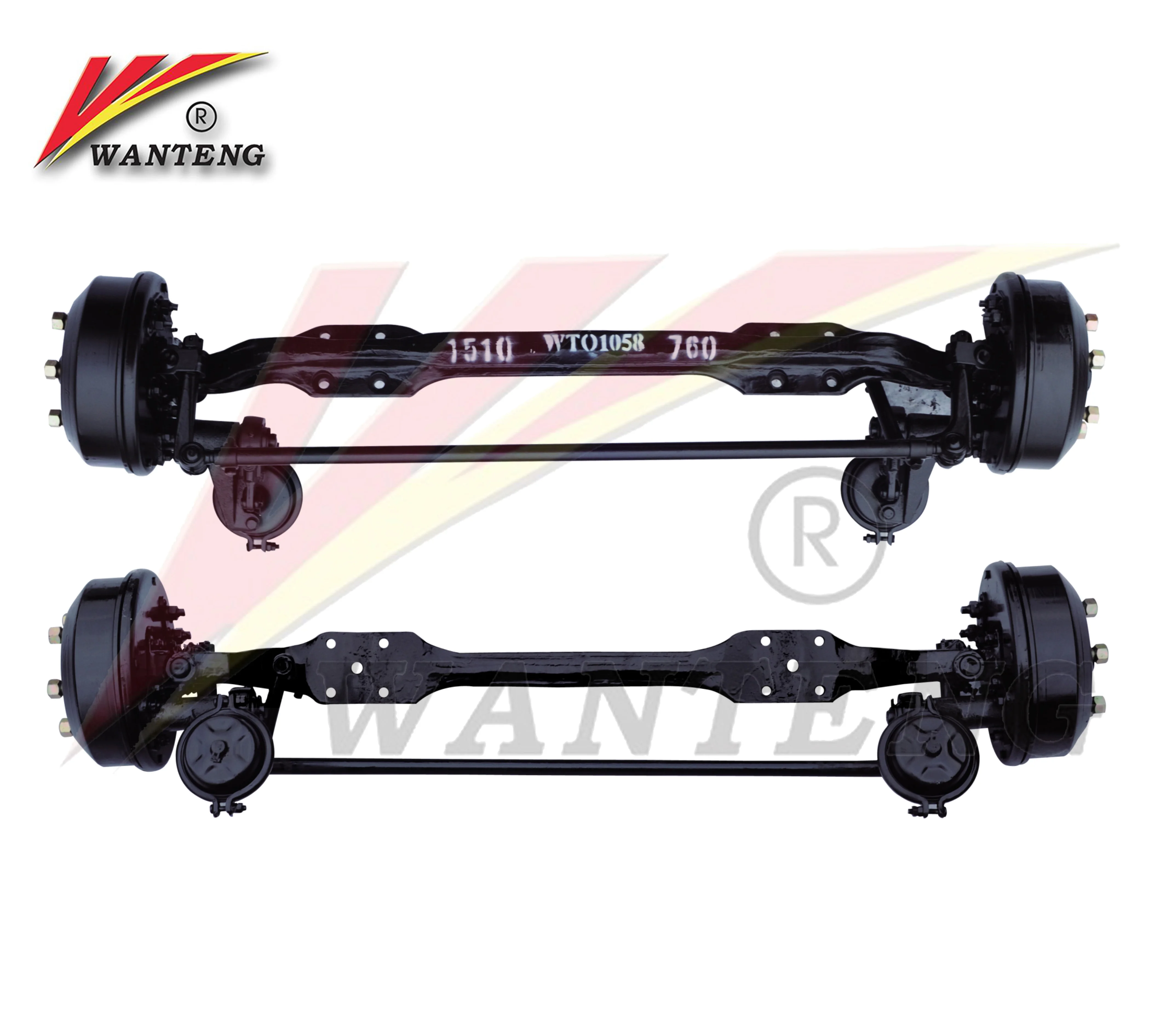 Made in China Factory Direct Supply Light Duty Trailer Axles Truck Front Steering Axle