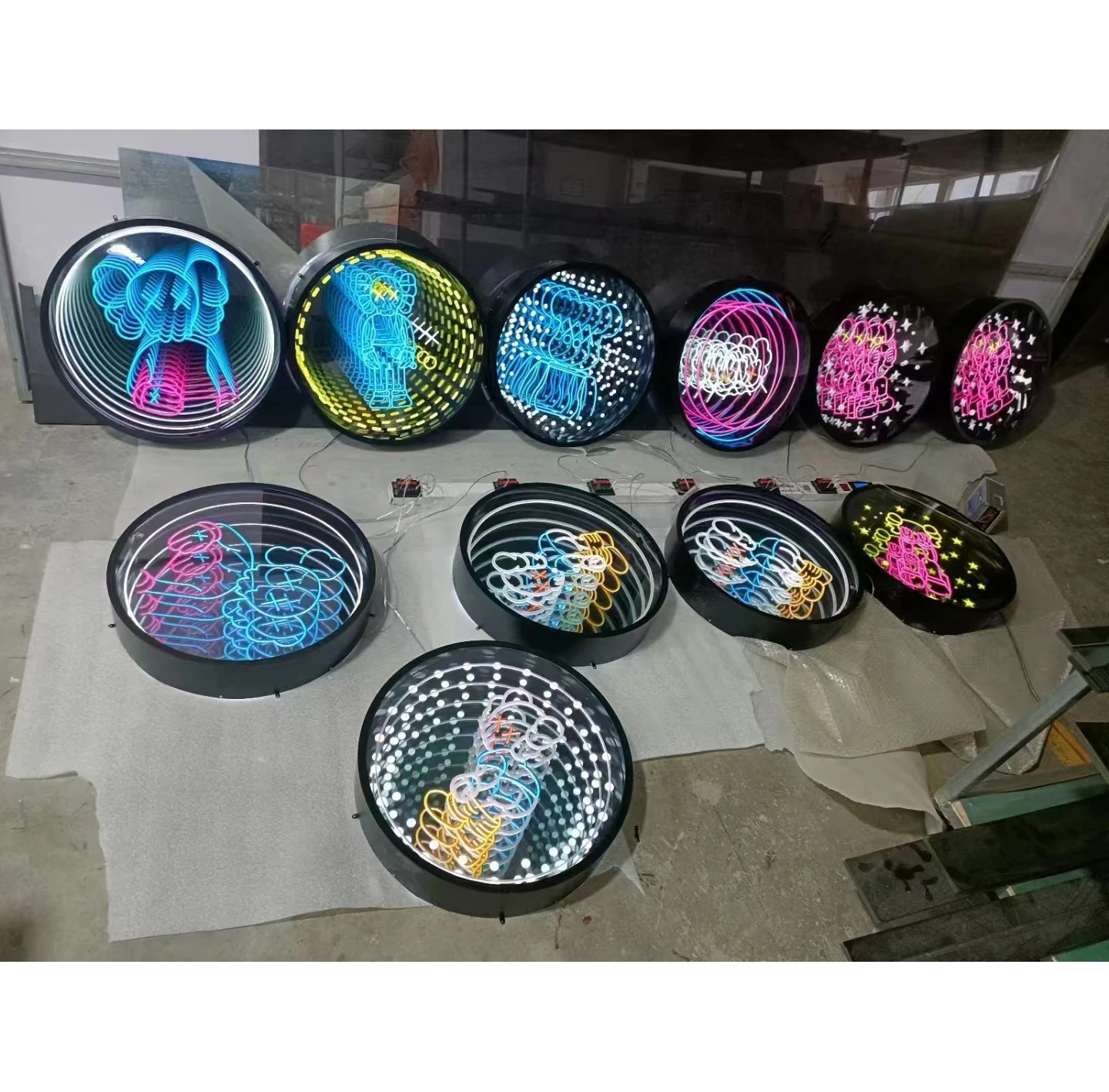 melaleuca mirror 3D LED Abyss mirror NEON Abyssal magic mirror