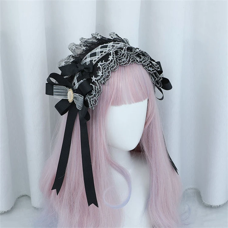 Lolita Headdress Maid Lace Hair Accessories - Cute Cosplay  display picture 3