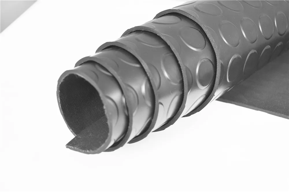 Industrial Black Sbr Studded Rubber Mat Rubber Flooring Rubber Car Mat